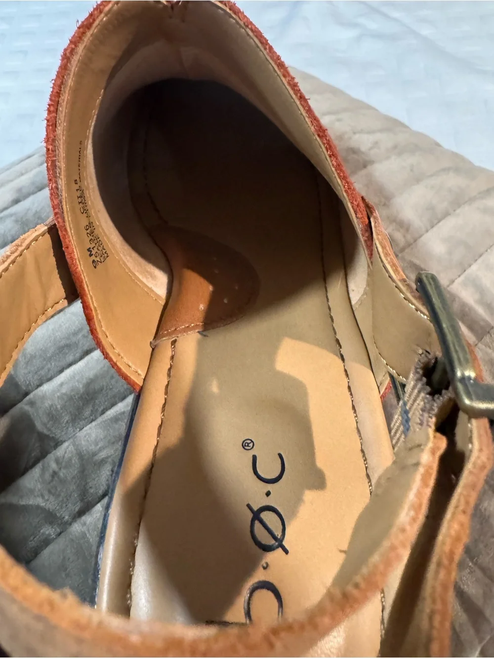 b.o.c. Women's Rust Suede Wedge Clog NEW w/o box